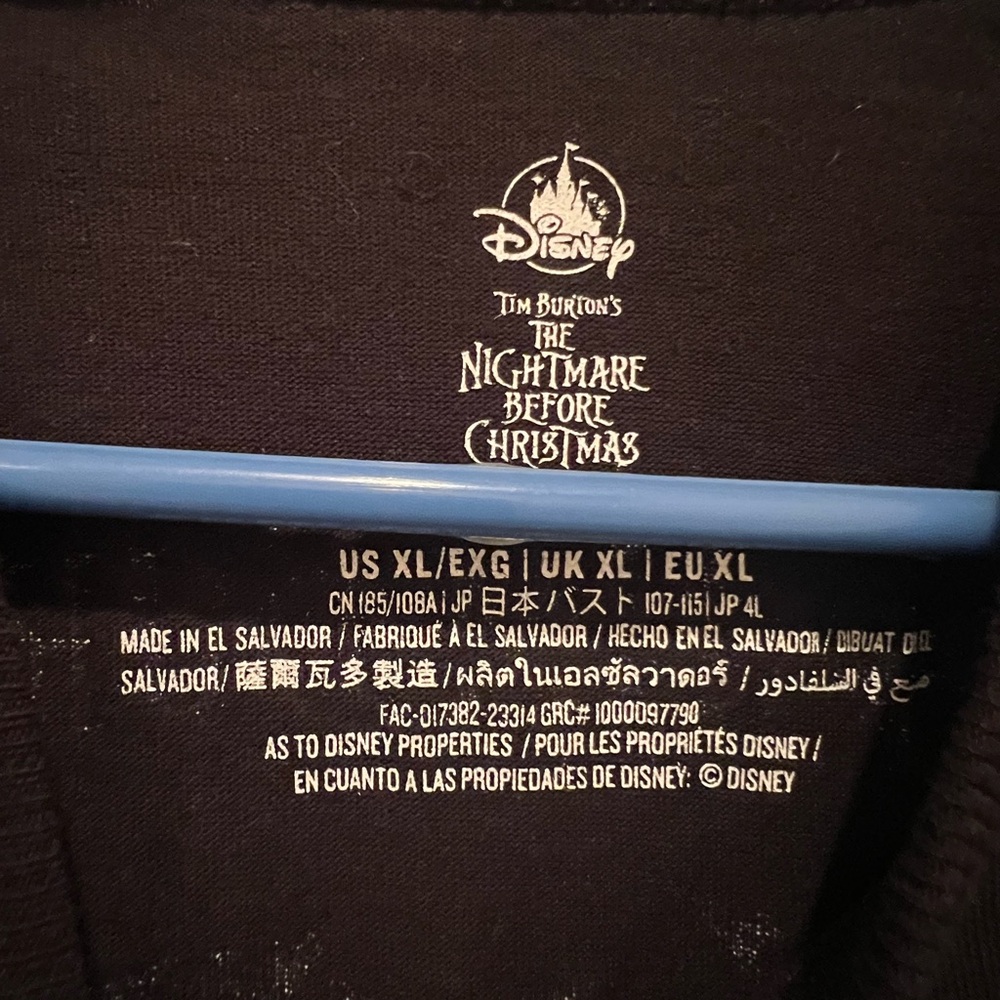 Disney Black Nightmare Before Christmas Spirit Jersey - Picture 3 of 4